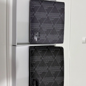 Portofel pentru bărbați - PU material, model geometric, stil de călătorie, fără căptușeală, primăvara 2025