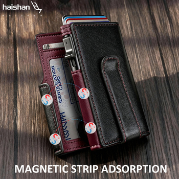 HAISHAN Portofel scurt - Material Super Fiber, Anti-fraudă, Primăvara 2025