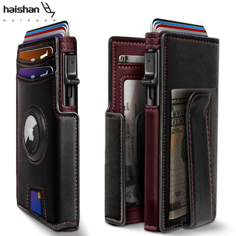 HAISHAN Portofel scurt - Material Super Fiber, Anti-fraudă, Primăvara 2025