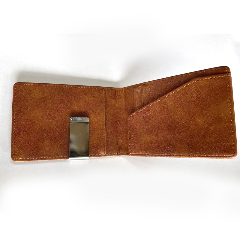 Мъжки портфейл PU, с клип за банкноти, PU подплата, за ежедневна употреба