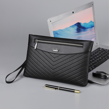 Muški clutch | gradska jednostavnost, PU, izuzetno lagan, Cicero Leather, podstava od poliestera