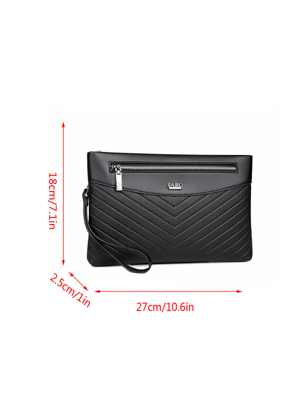 Muški clutch | gradska jednostavnost, PU, izuzetno lagan, Cicero Leather, podstava od poliestera
