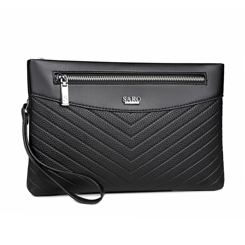 Muški clutch | gradska jednostavnost, PU, izuzetno lagan, Cicero Leather, podstava od poliestera