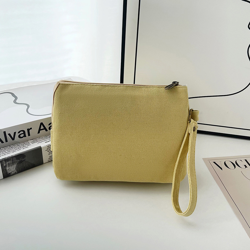 Muška clutch torba od platna, trostruka konstrukcija, retro stil, otporna na habanje (Proljeće 2025)