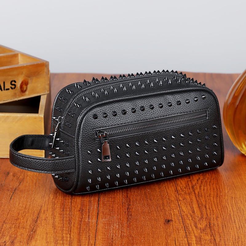 Muška PU clutch torbica, ulični stil, podstava od poliester, marka Lian yun