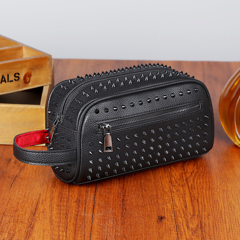 Muška PU clutch torbica, ulični stil, podstava od poliester, marka Lian yun