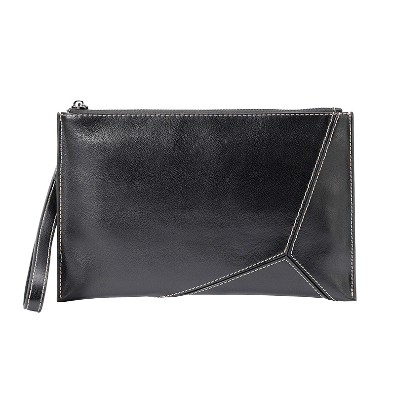 Muški clutch PARSONKER 6699, gradska jednostavnost, prava koža, podstava od poliestera, smanjenje opterećenja