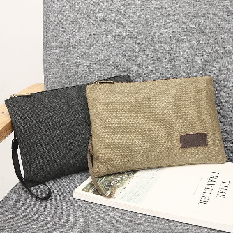 Zeyang vászon férfi kézitáska - nagy kapacitású, bélés vászon, üzleti út céljára