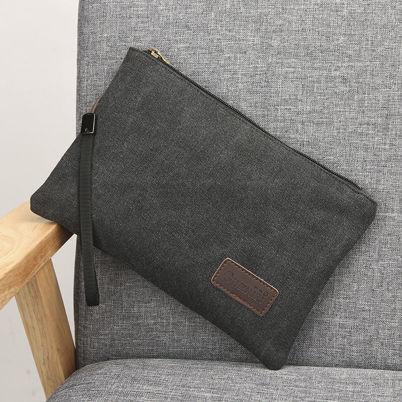 Zeyang vászon férfi kézitáska - nagy kapacitású, bélés vászon, üzleti út céljára