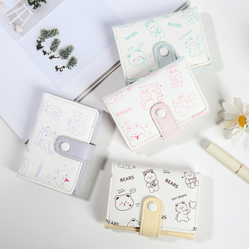 Ženski novčanik u korejskom stilu s pretincem za kovanice i više pretinaca za kartice – gradska jednostavnost, uzorak anime crtani, PU materijal, brend Aylan, za svakodnevnu upotrebu