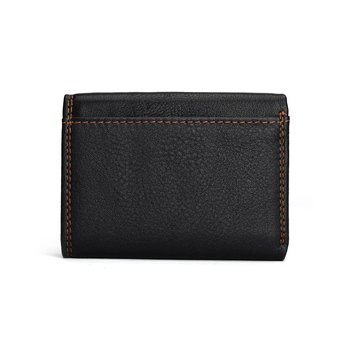 Famous Craftsman Leather Goods Novčanik od prave kože i držač kartica, s više pretinaca za kartice, unisex, kompaktni trodijelni kožni novčanik od vrhunske teleće kože