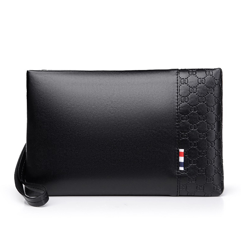 Muška PU clutch torba, vodootporna, karirani uzorak, poliester podstava, brend Nine thousand cats