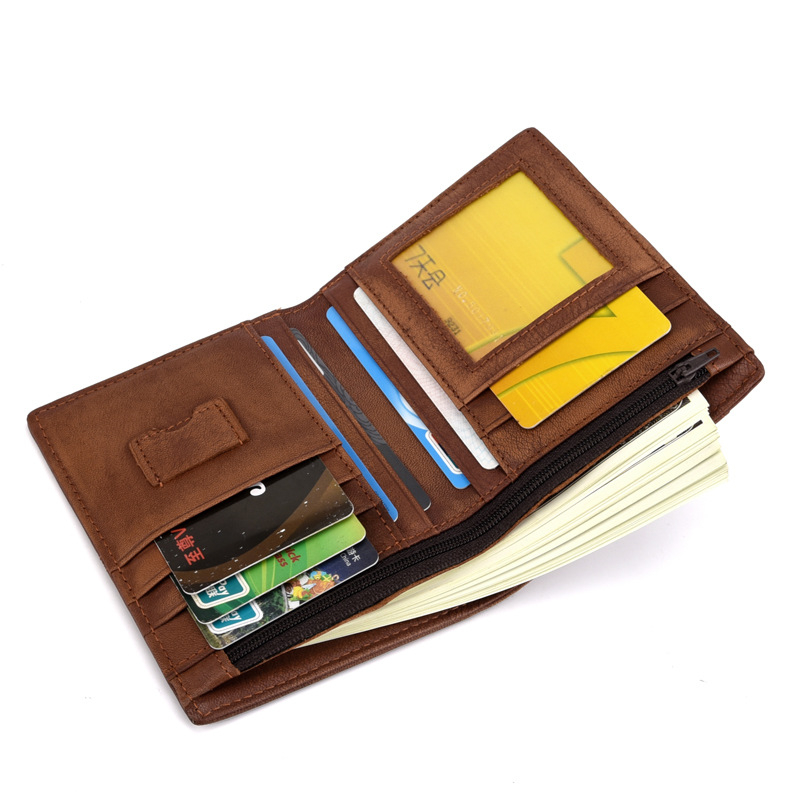 Paulson 9089 Bi-fold novčanik od prave kože, gornji sloj bikove kože, urbano minimalistički stil