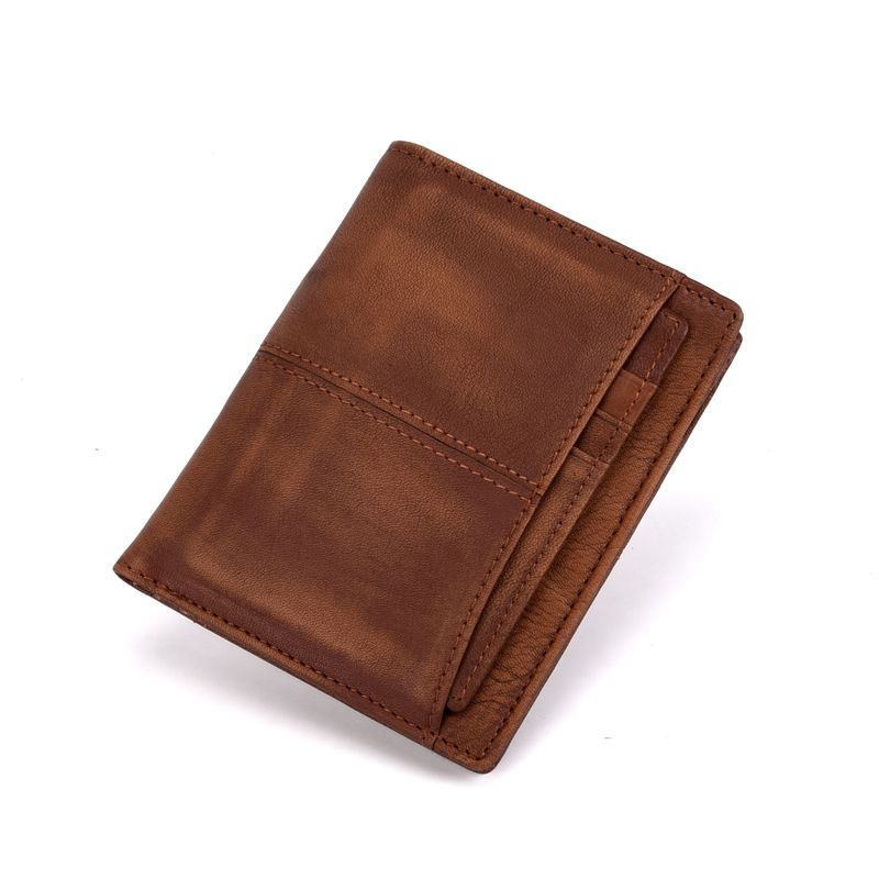 Paulson 9089 Bi-fold novčanik od prave kože, gornji sloj bikove kože, urbano minimalistički stil