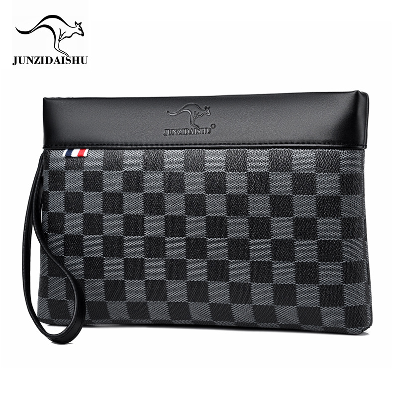 Muška clutch torba – PU koža, street trend stil, otporna na habanje, jednobojna podstava od poliester
