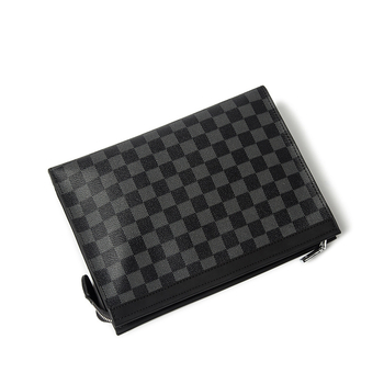 Muška clutch torba, karirani uzorak, najlonska podstava, vodootporna, za svakodnevnu upotrebu