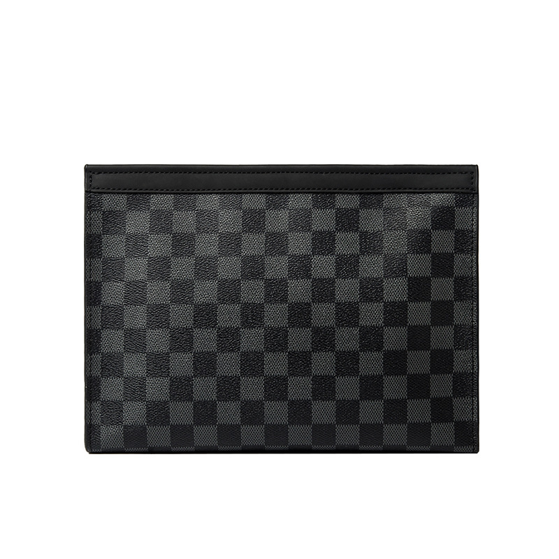 Muška clutch torba, karirani uzorak, najlonska podstava, vodootporna, za svakodnevnu upotrebu