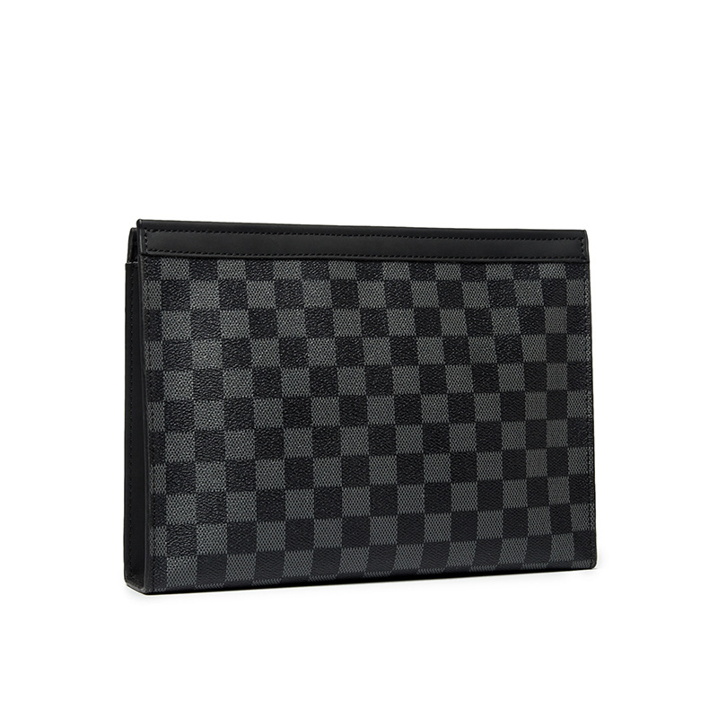 Muška clutch torba, karirani uzorak, najlonska podstava, vodootporna, za svakodnevnu upotrebu