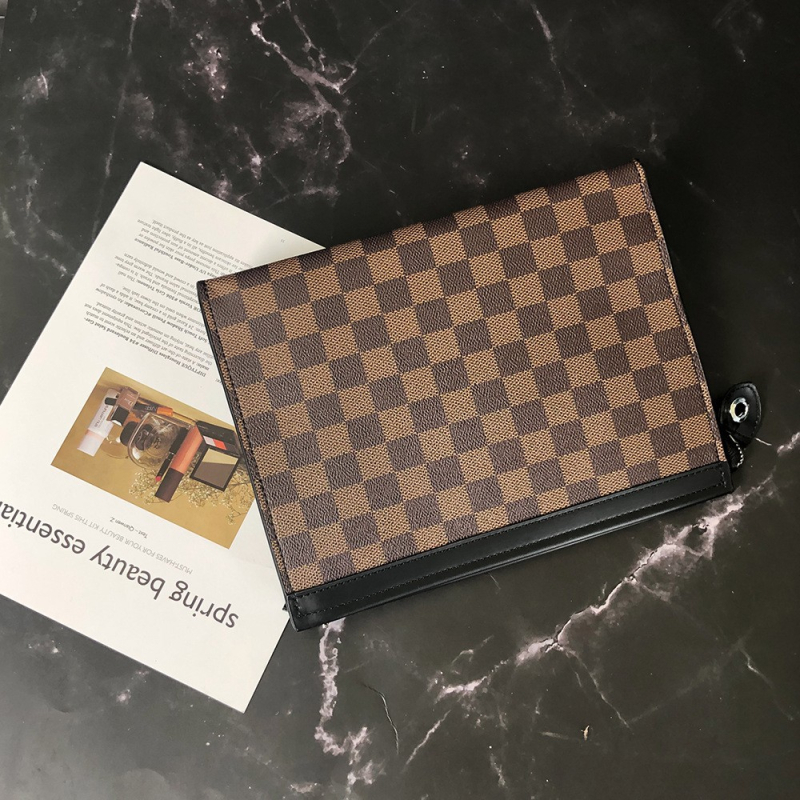 Muška clutch torba, karirani uzorak, najlonska podstava, vodootporna, za svakodnevnu upotrebu