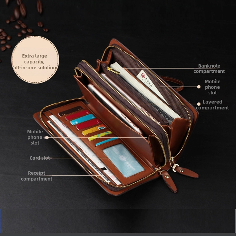 Raynason muška clutch torba od PU kože, poslovni putni stil, vodootporna, model A82
