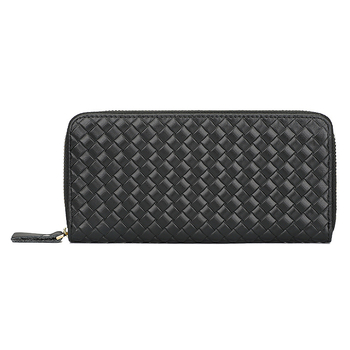 Kožna novčanik s tkanim reljefom, dugi clutch, višestruki pretinci za kartice i zaštita od krađe
