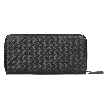 Kožna novčanik s tkanim reljefom, dugi clutch, višestruki pretinci za kartice i zaštita od krađe