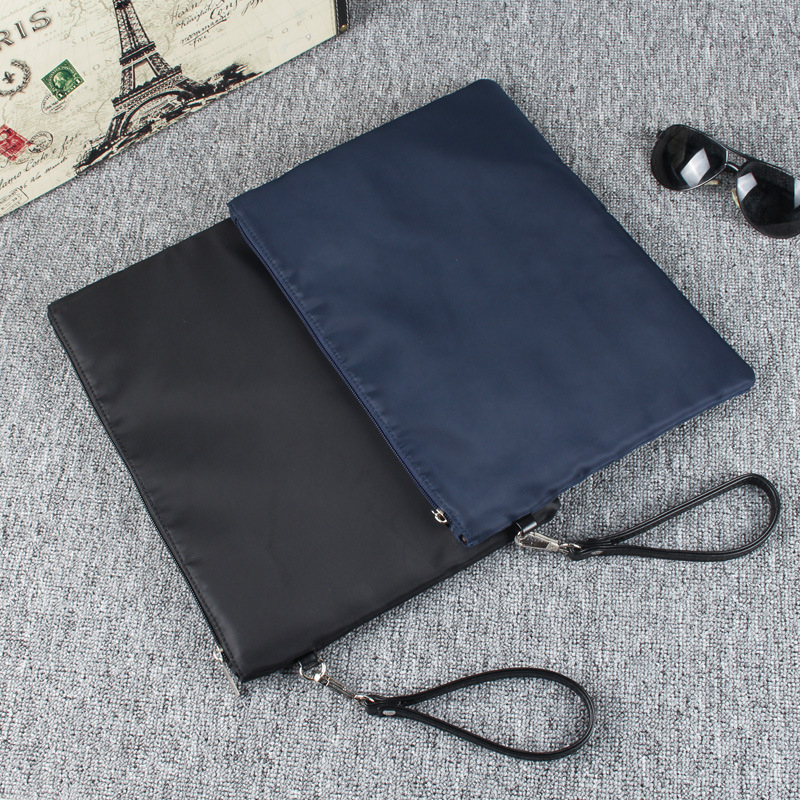 Muška clutch torba od najlona Oxford za poslovna putovanja, klasičan dizajn, unutarnji džep sa zipom i podstava od poliester-pamuka