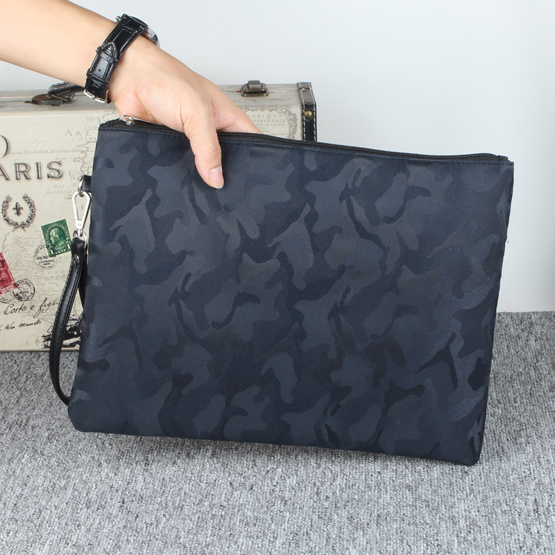 Muška clutch torba od najlona Oxford za poslovna putovanja, klasičan dizajn, unutarnji džep sa zipom i podstava od poliester-pamuka