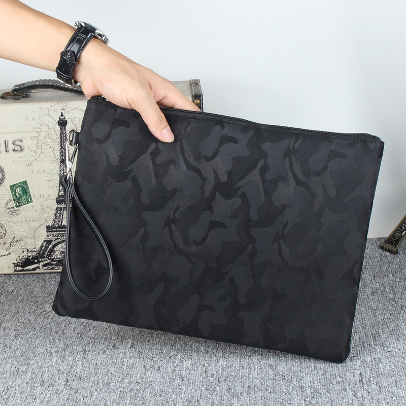 Muška clutch torba od najlona Oxford za poslovna putovanja, klasičan dizajn, unutarnji džep sa zipom i podstava od poliester-pamuka