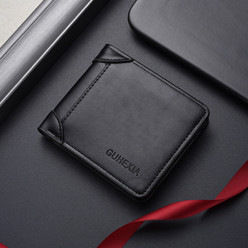 Portofel bărbătesc din PU, toate într-unul pentru permis și carduri, multifuncțional, rezistent la apă, extensibil, Moonlight Moria