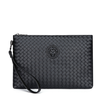 Muška PU kožna clutch torba, poslovni stil, podstava poliester, uzorak životinja