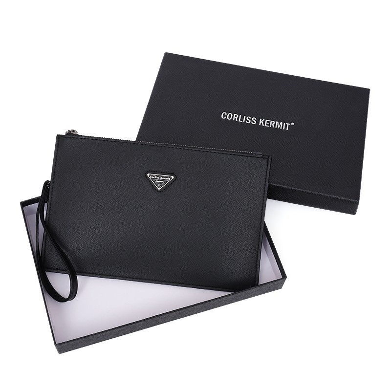 Vyriska clutch rankinė iš Oxford audinio, poliesterio pamušalas, 2025 m. pavasaris, verslo kelionėms