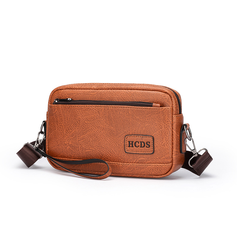 Vyrų PU trijų vieno delninė su pečių/kryžiniu diržu, raidžių raštas, kvėpuojanti, atspari vandeniui