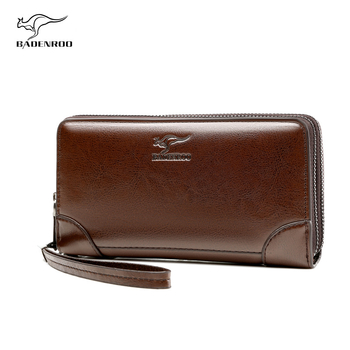 Vyriska PU odos clutch rankinė - atspari vandeniui, 10 colių nešiojamam kompiuteriui talpa, BADENROO, poliesterio pamušalas