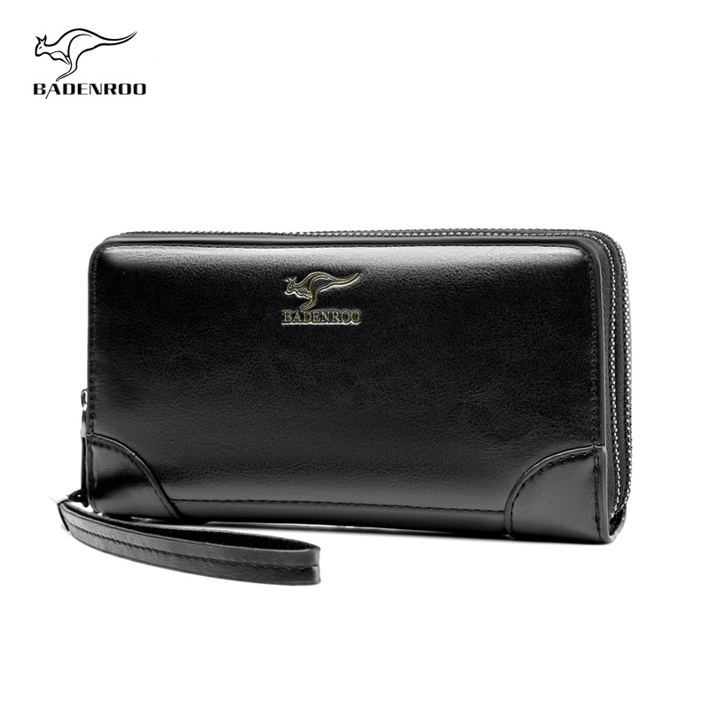 Vyriska PU odos clutch rankinė - atspari vandeniui, 10 colių nešiojamam kompiuteriui talpa, BADENROO, poliesterio pamušalas