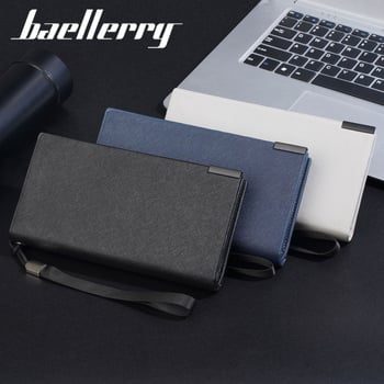 Baellerry muški dugi novčanik, PU materijal, ručna narukvica, velika kapaciteta, podstava od poliestera, zaštita od krađe