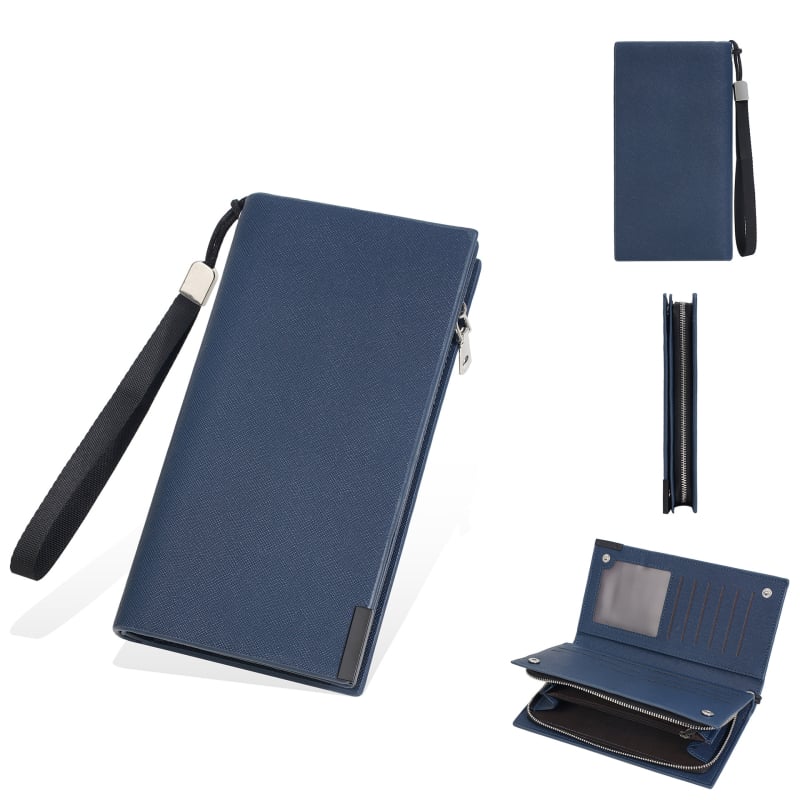 Baellerry muški dugi novčanik, PU materijal, ručna narukvica, velika kapaciteta, podstava od poliestera, zaštita od krađe