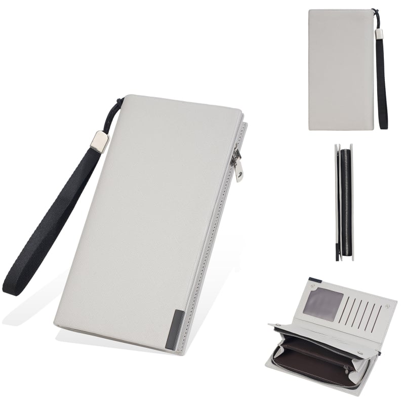 Baellerry muški dugi novčanik, PU materijal, ručna narukvica, velika kapaciteta, podstava od poliestera, zaštita od krađe