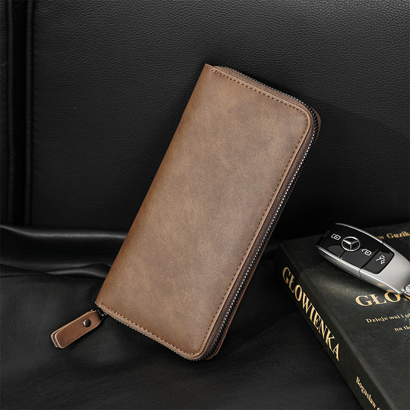 Muški novčanik od PU kože, 1 preklop, gradski minimalistički stil, jednostavan dizajn, model QB2010