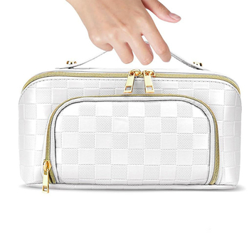 Geantă de toaletă în formă de pernă, PU material, dublu strat, capacitate mare, impermeabilă, separare uscat-umed (PU; dublu strat; capacitate mare; impermeabilă; separare uscat-umed)