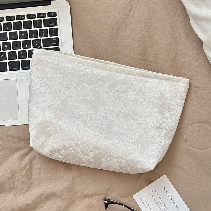 Ženska kozmetička torbica, životinjski jacquard uzorak, velika zapremina, poliesterska konstrukcija s podstavom od poliestera, Leermoo, proljeće 2025, prozračna i ugodna za putovanja