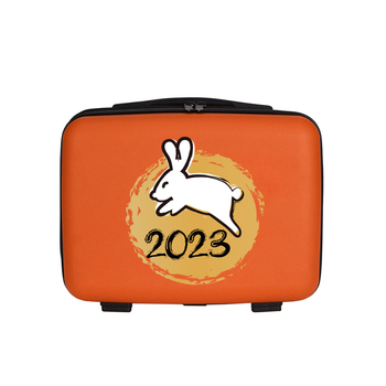 Ceļojumu kosmētikas soma no ABS materiāla, ūdensizturīga, rāvējslēdzējs, vienvirziena ratiem, parasta paroles slēdzene