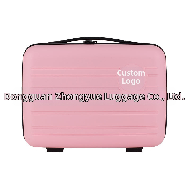 Ceļojumu kosmētikas soma no ABS materiāla, ūdensizturīga, rāvējslēdzējs, vienvirziena ratiem, parasta paroles slēdzene