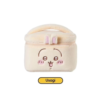 Geantă de cosmetic pluș Chiikawa serie, bumbac, model anime, fără căptușeală, ultra-ușoară, pentru femei