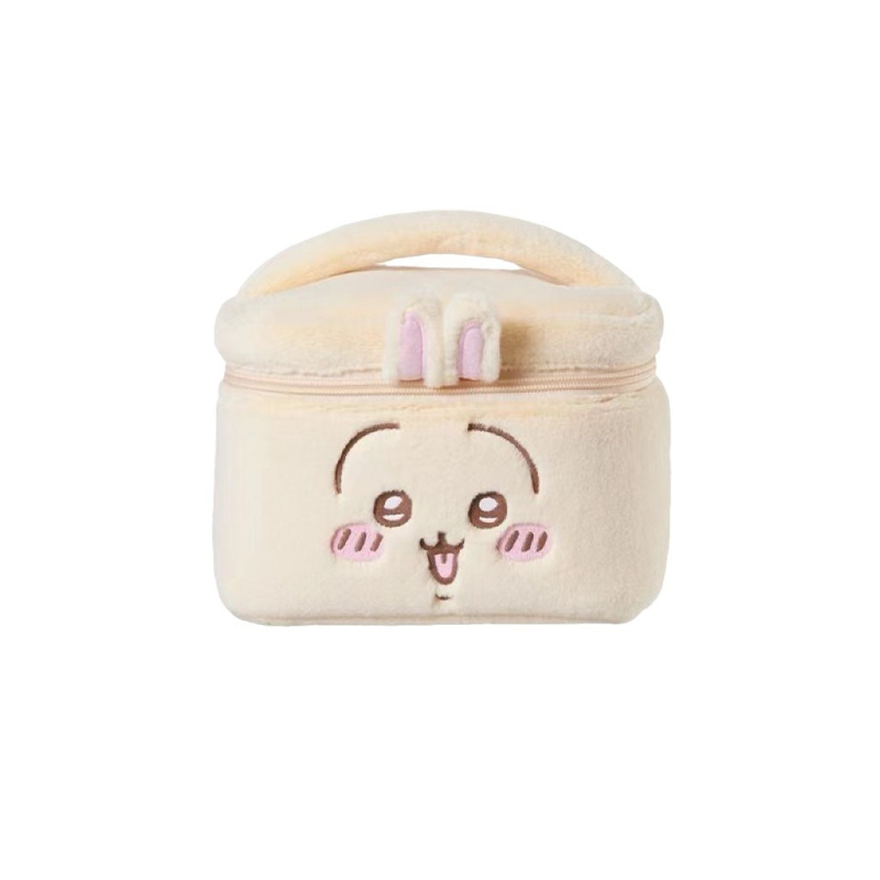 Geantă de cosmetic pluș Chiikawa serie, bumbac, model anime, fără căptușeală, ultra-ușoară, pentru femei