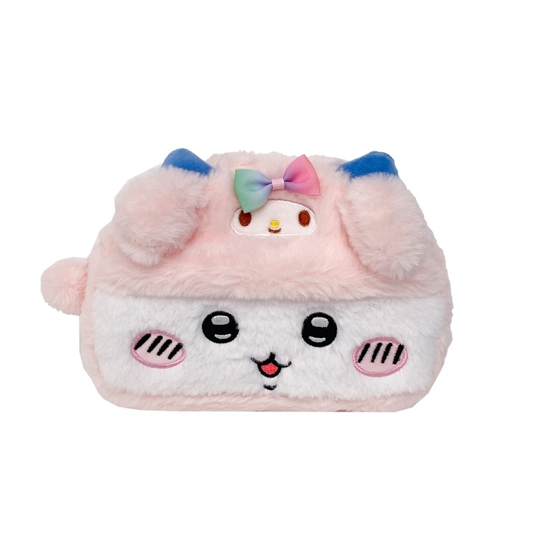 Plišana pernica s uzorkom životinja, podstava od najlona, za djevojke, jesen 2024