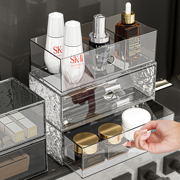 Огледален шкаф-органайзер за баня, козметика и червила, PET материал, луксозен стил, възможност за печат на лого, 2023 година