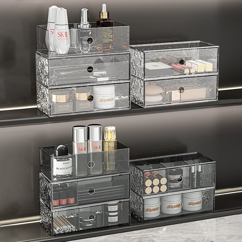 Огледален шкаф-органайзер за баня, козметика и червила, PET материал, луксозен стил, възможност за печат на лого, 2023 година