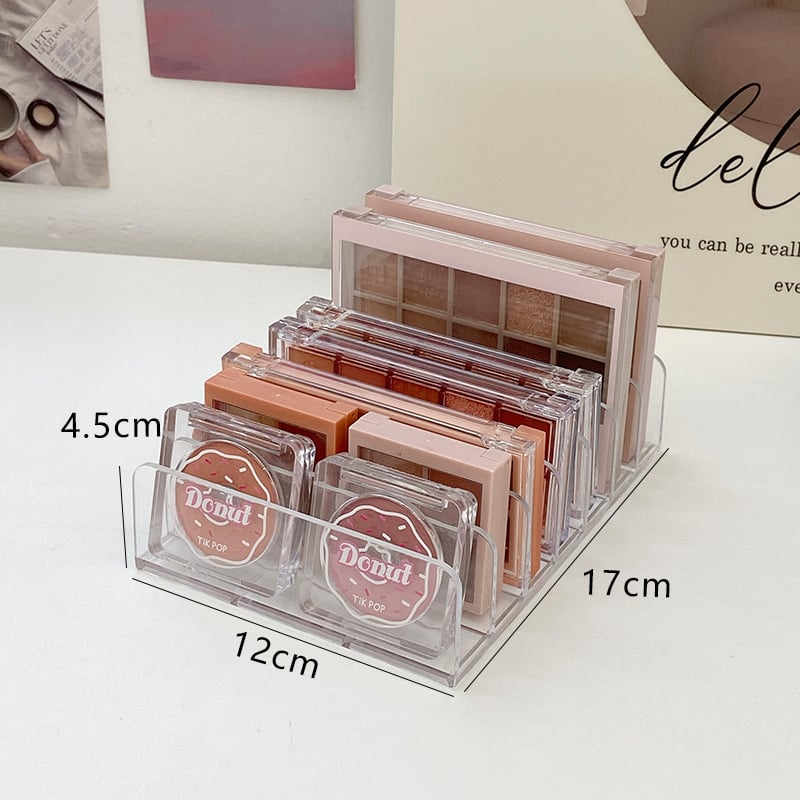 Xiangyu акрилова кутия за съхранение на козметика за палитри и сенки, прозрачен дисплей с разделител за бюро, материал акрил+PET, Yiwu, 2021, стил модерен минимализъм