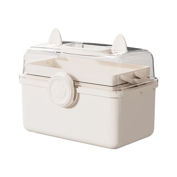 Kamiji Πολυλειτουργική επιτραπέζια θήκη αποθήκευσης, μεγάλη χωρητικότητα, για μανικιούρ, καλλυντικά και ράψιμο, πολυπροπυλένιο, Nordic στυλ